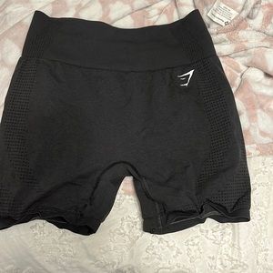 gymshark seamless black shorts size xl.